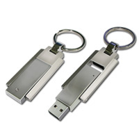 rotary metal USB flash drive keyring