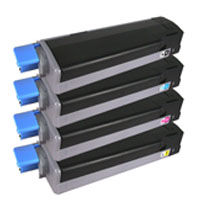 Oki Data C5500, C6000, 6100, C5600, C5650, C5900, C5950Toner Cartridge(ATOKC5500-B/C/M/Y-CW)